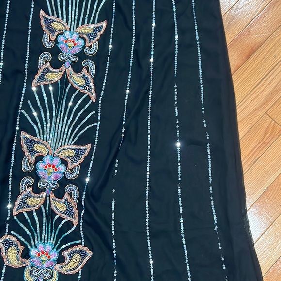 Women's black dress embroidered with beads❤️ - Picture 9 of 17